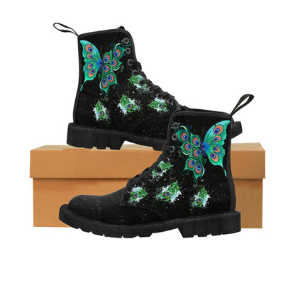 Butterfly &amp; Peacock Women's Canvas Boots - Women’s Boots - Black