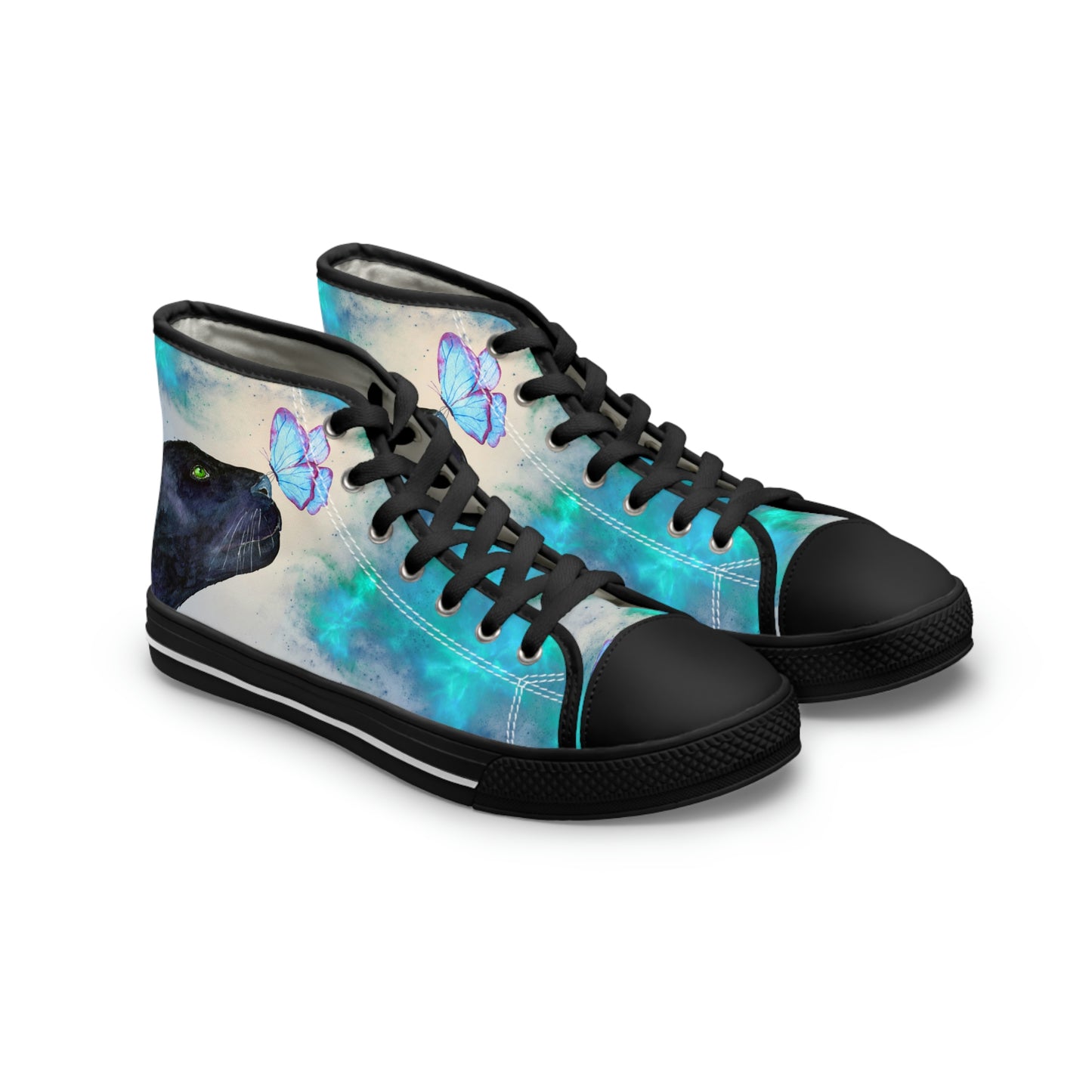 Black Panther Women's High-Top Canvas Shoes - Sneakers - Black