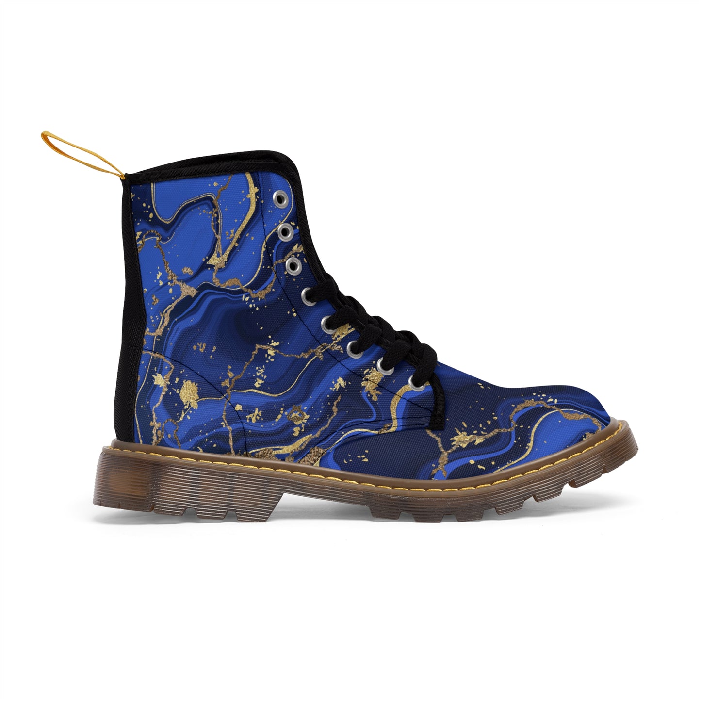 Blue Marble Women's Canvas Boots - Women’s Boots - Brown - Right