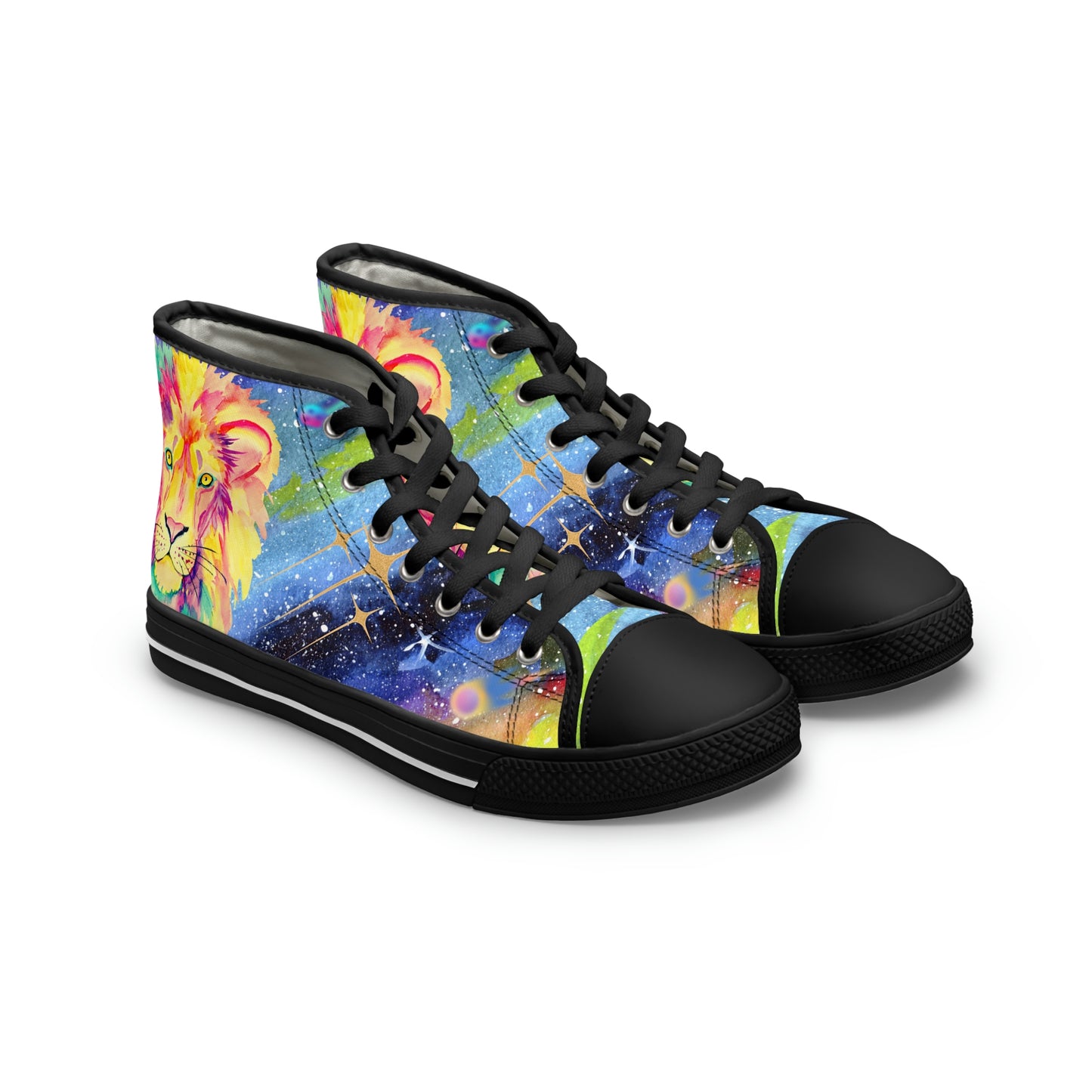 The King Women's High Top Canvas Shoes - Sneakers - Black