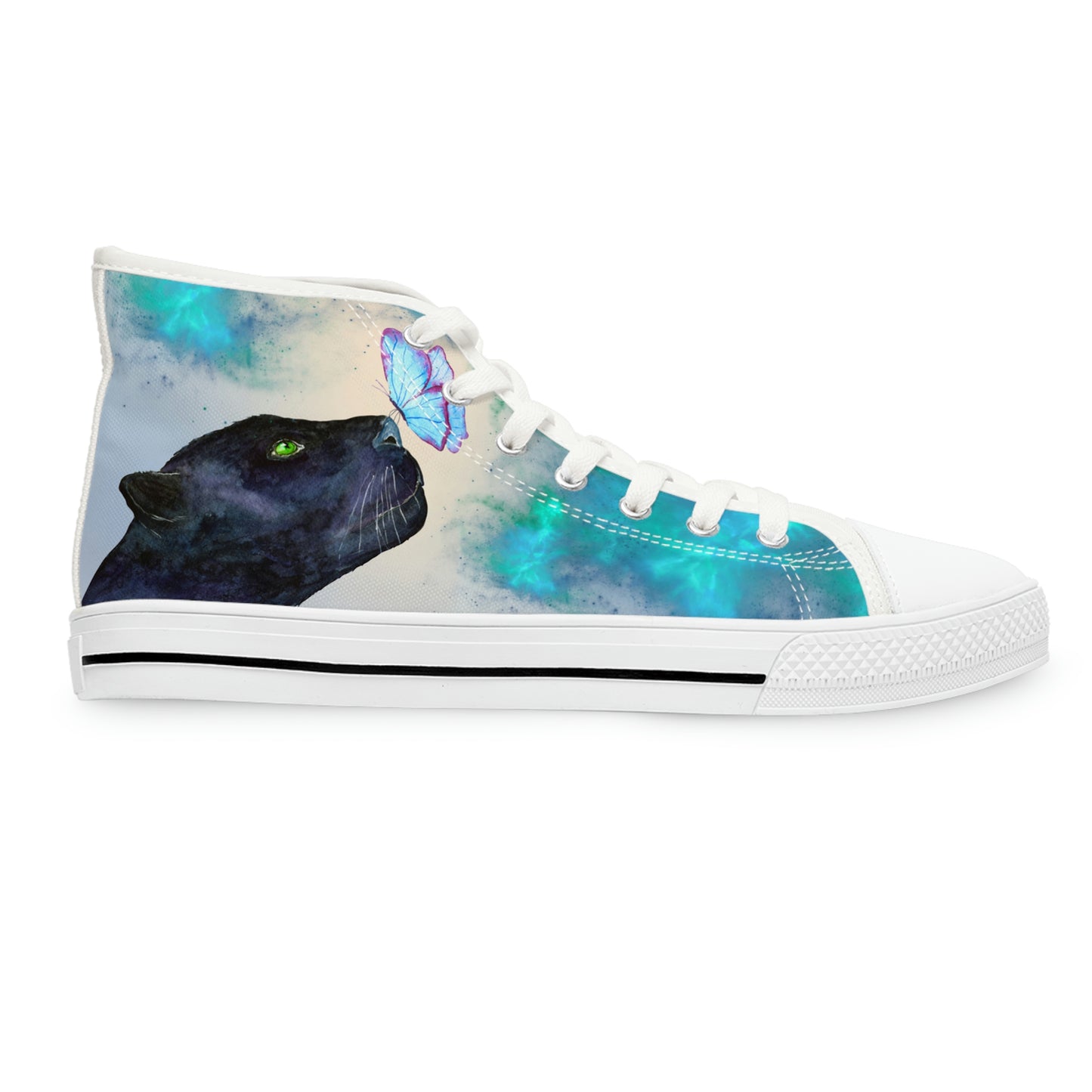 Black Panther Women's High-Top Canvas Shoes - Sneakers - White - Right