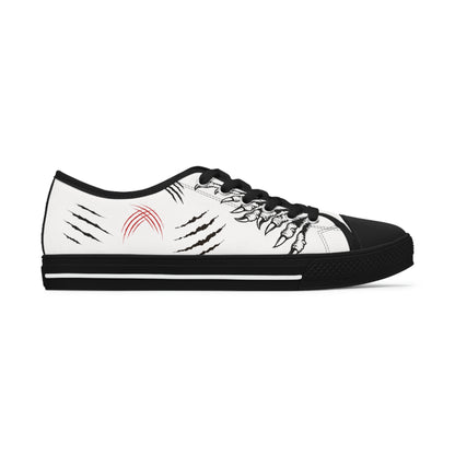 Claws Women's Low Top Canvas Shoes - Sneakers - Black - Right