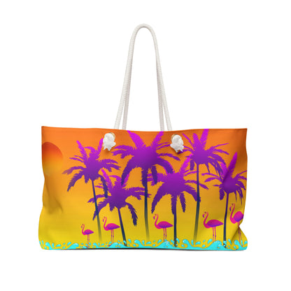 Flamingo Weekender Bag - Shoulder Bag - Gym Bag