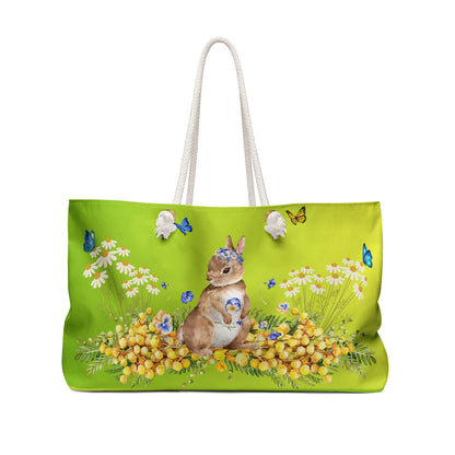 Spring Flowers Weekender Bag - Shoulder Bag - Gym Bag - Side