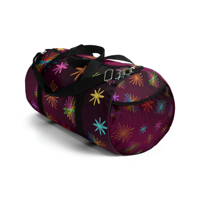 Floral Duffel Bag - Shoulder Bag - Gym Bag - Sport Bag - Right