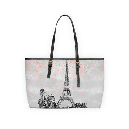 Lady In France PU Leather Shoulder Bag - Leather Tote Bag - Modern Bag