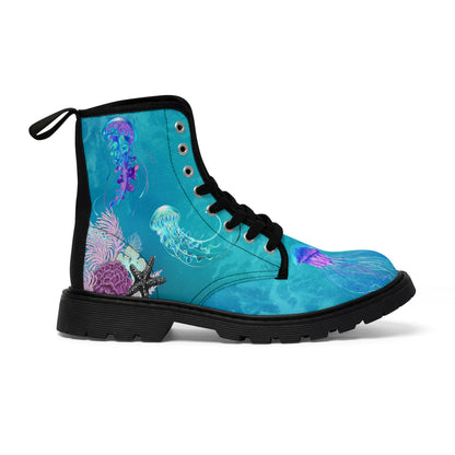 Jellyfish Women's Canvas Boots - Women’s Boots - Black - Right