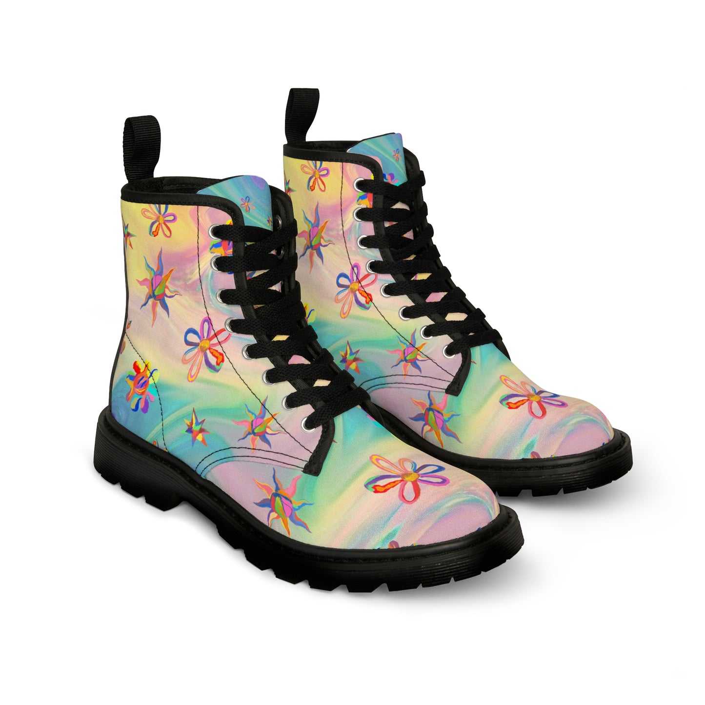 Pastel Women's Canvas Boots - Women’s Boots - Black - On The Go