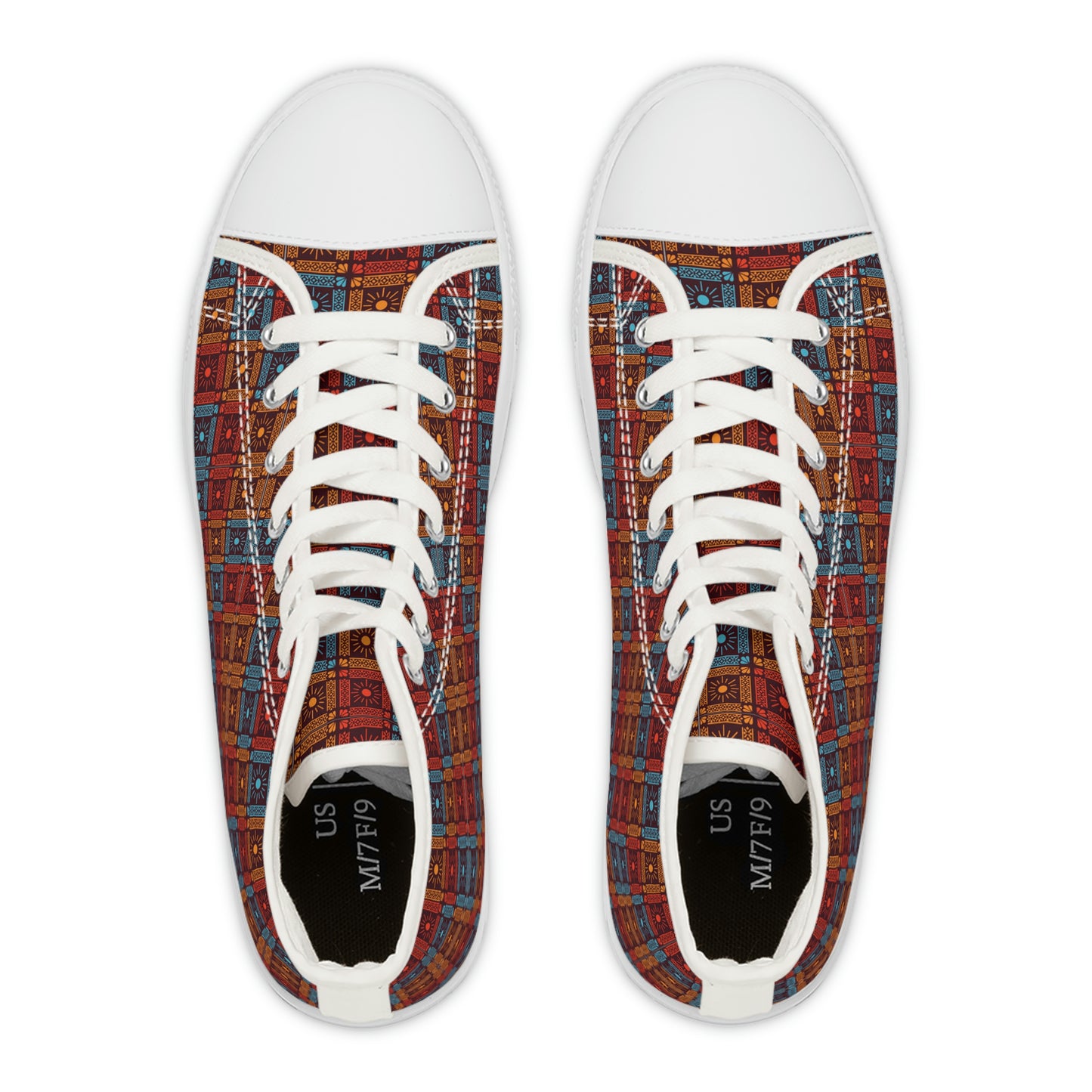 Unusual Patterns Women's High Top Canvas Shoes - Sneakers - White - Top