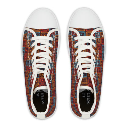 Unusual Patterns Women's High Top Canvas Shoes - Sneakers - White - Top