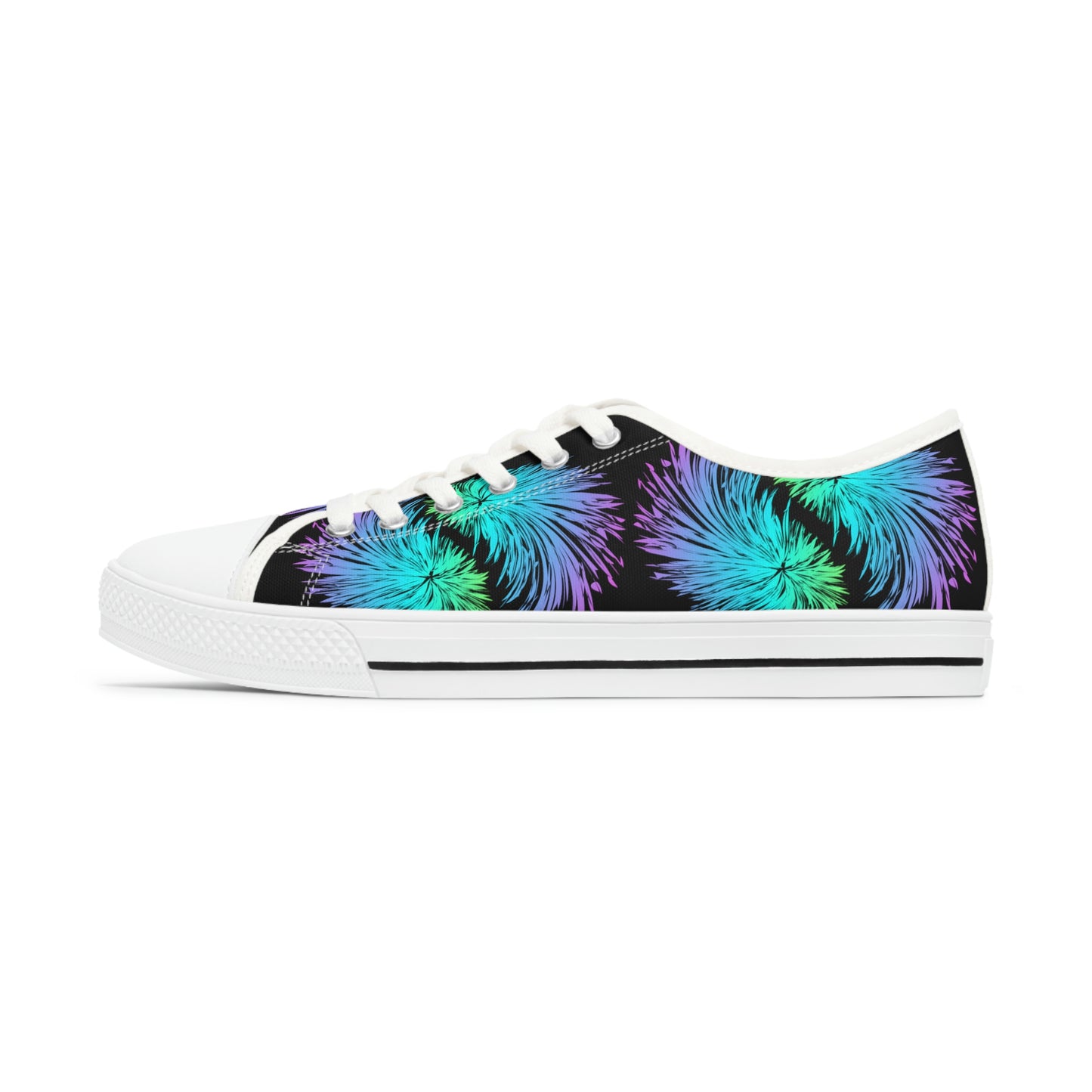 Vibrant Feather Women's Low Top Canvas Shoes | Sneakers | White | Right