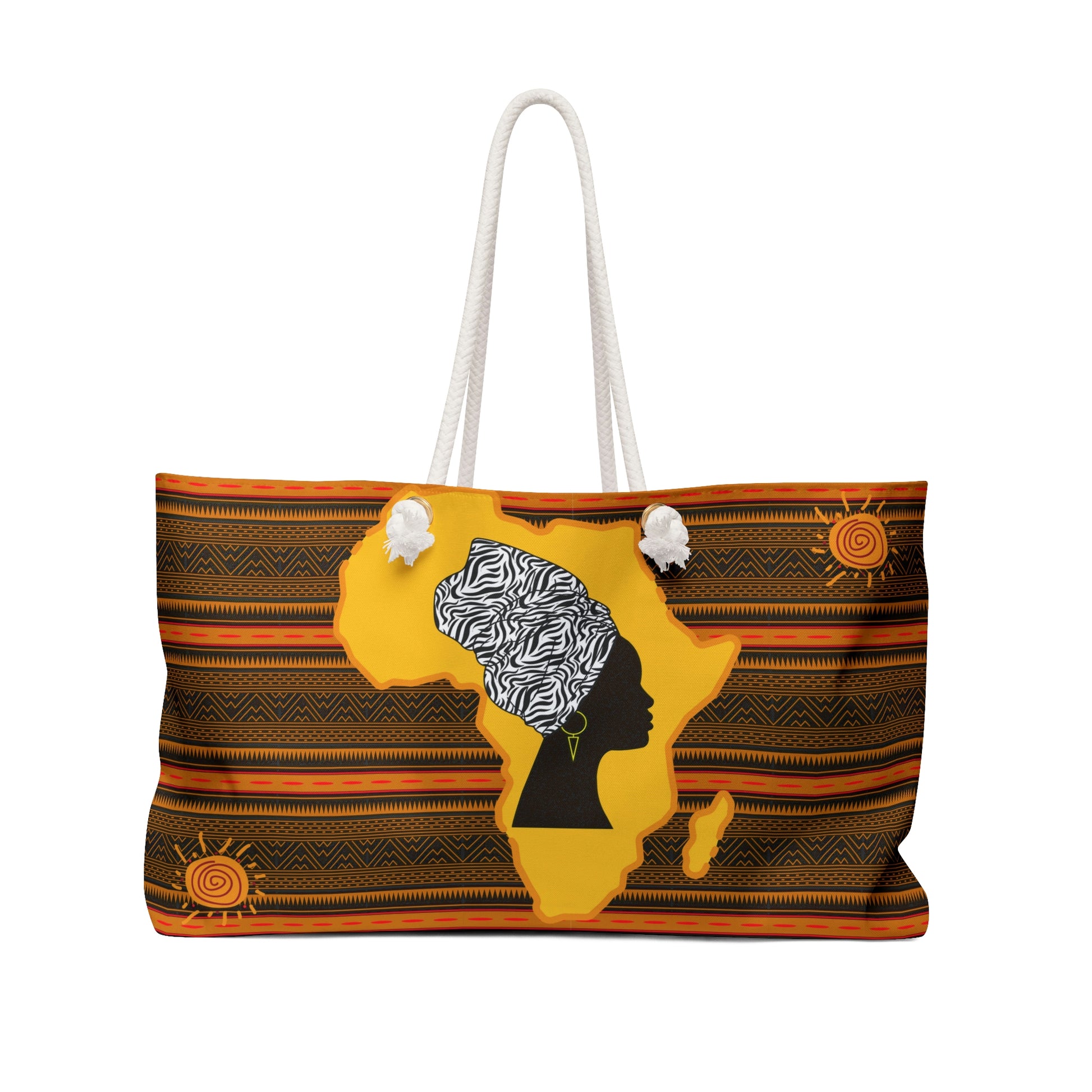 African Weekender Bag - Shoulder Bag - Gym Bag