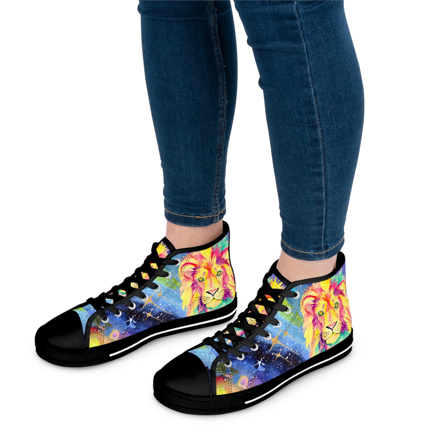 The King Women's High Top Canvas Shoes - Sneakers - Black - On The Go