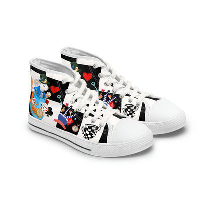 Alice in Wonderland Women's High-Top Canvas Shoes - Sneakers - White