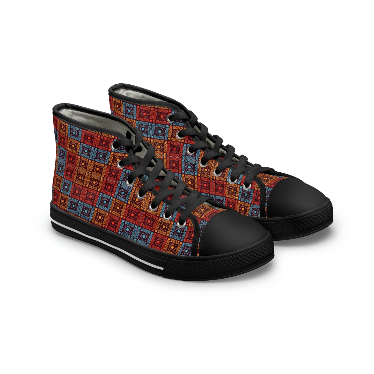 Unusual Patterns Women's High Top Canvas Shoes - Sneakers - Black