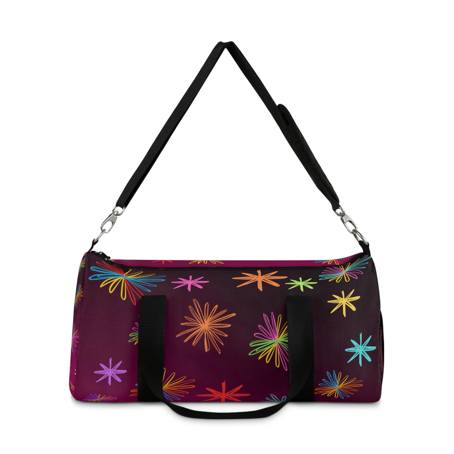 Floral Duffel Bag - Shoulder Bag - Gym Bag