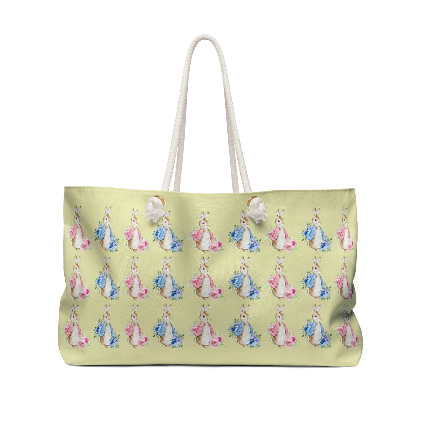 Bunny Rabbit Weekender Bag - Shoulder Bag - Gym Bag - Side