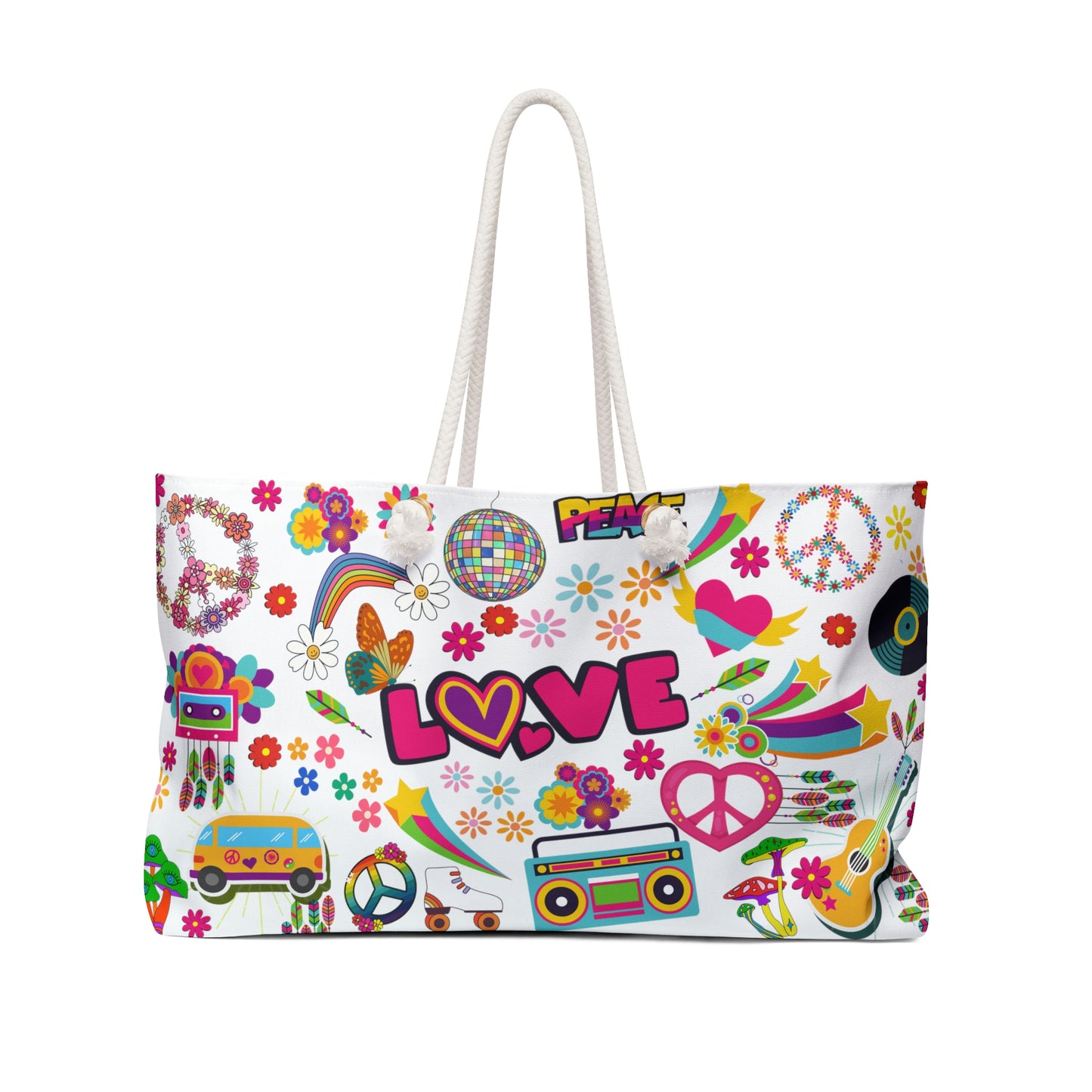 Hippie Weekender Bag - Shoulder Bag - Gym Bag