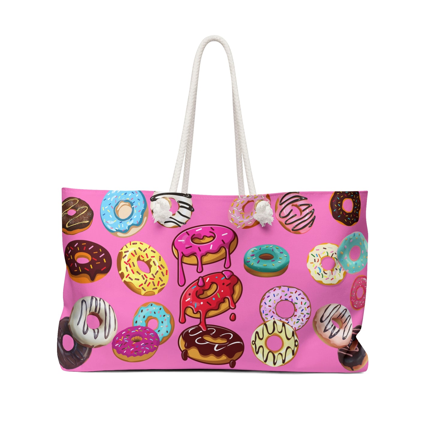 Doughnut Weekender Bag - Shoulder Bag - Gym Bag - Side