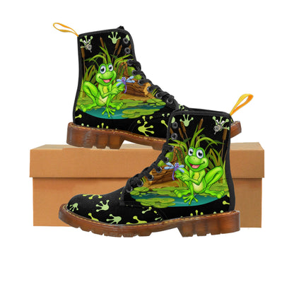 Frog In The Pond Women's Canvas Boots - Women’s Boots - Brown