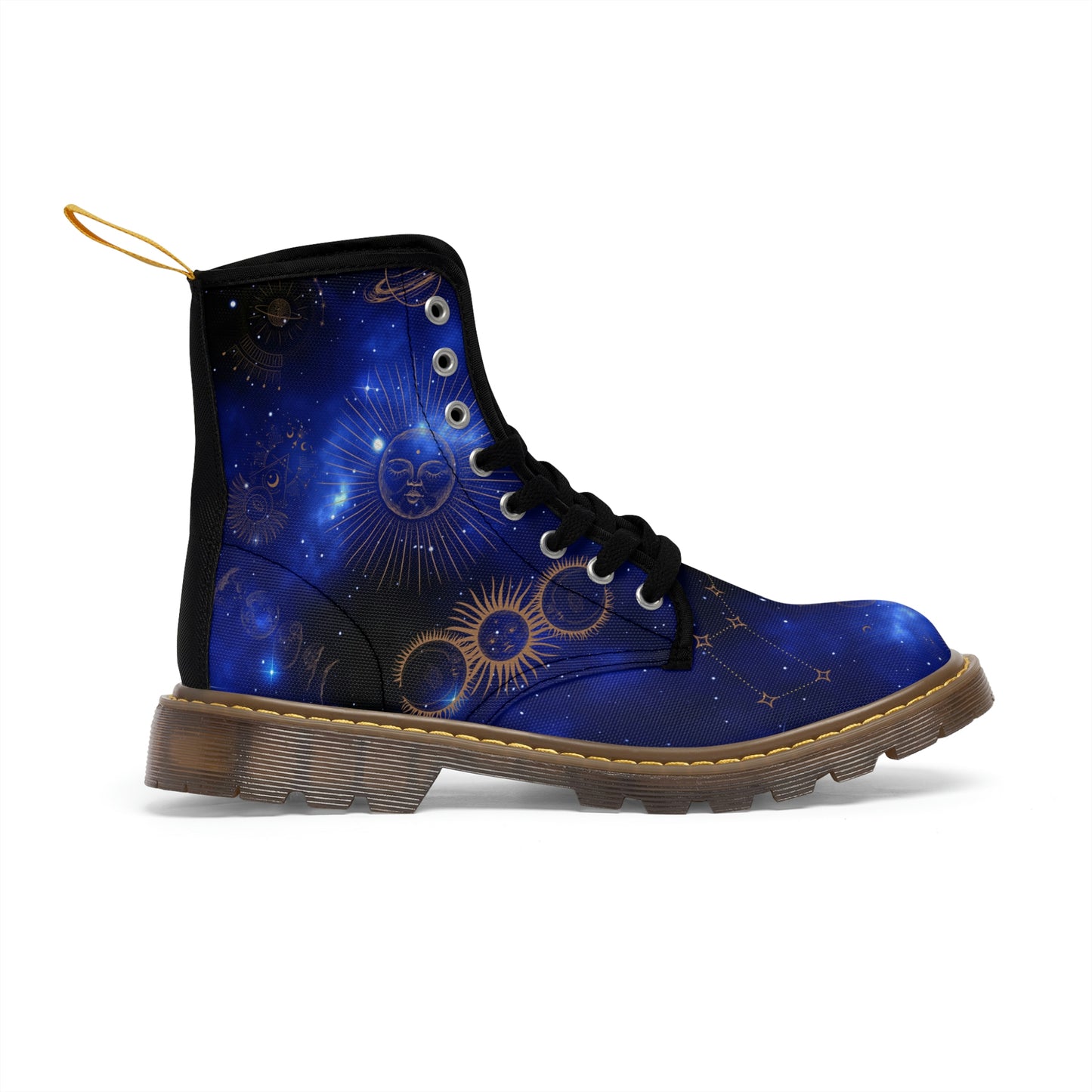 Constellations Women's Canvas Boots - Women’s Boots - Brown - Right