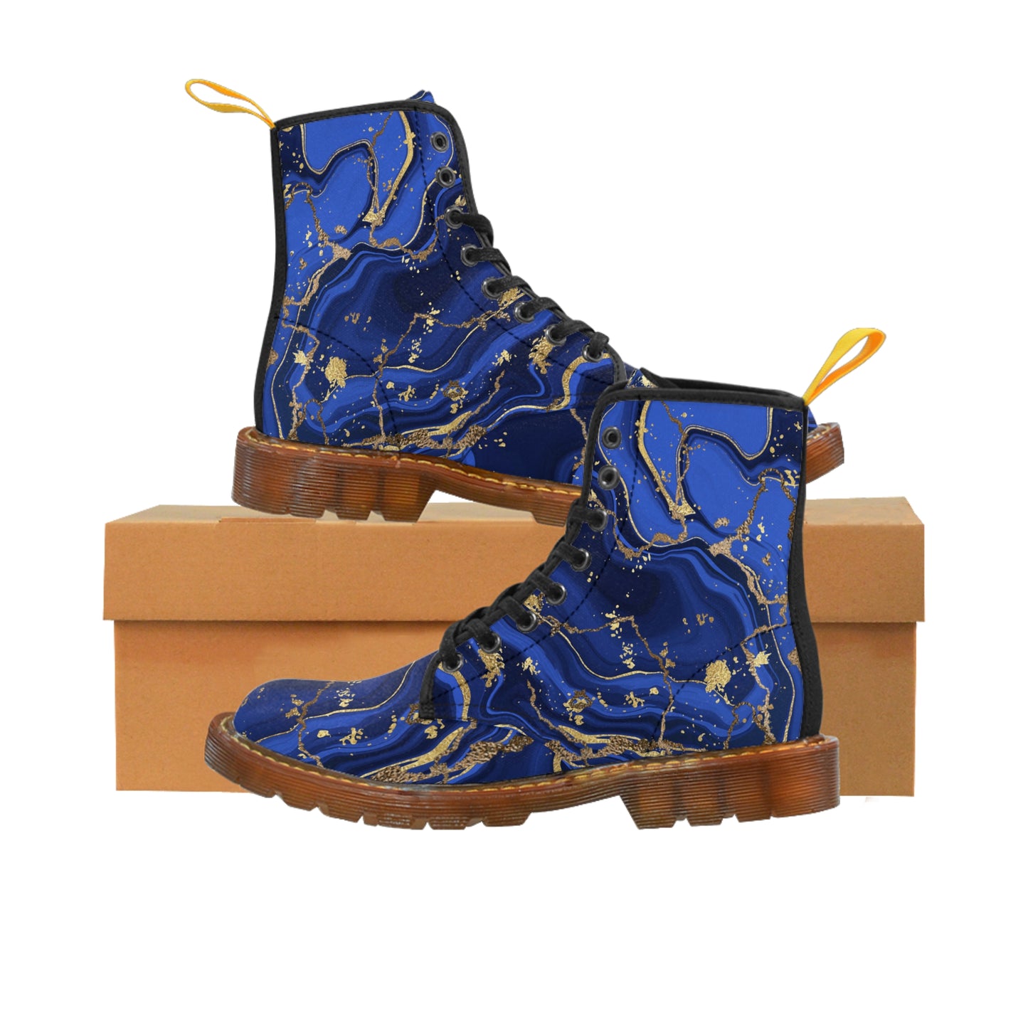 Blue Marble Women's Canvas Boots - Women’s Boots - Brown