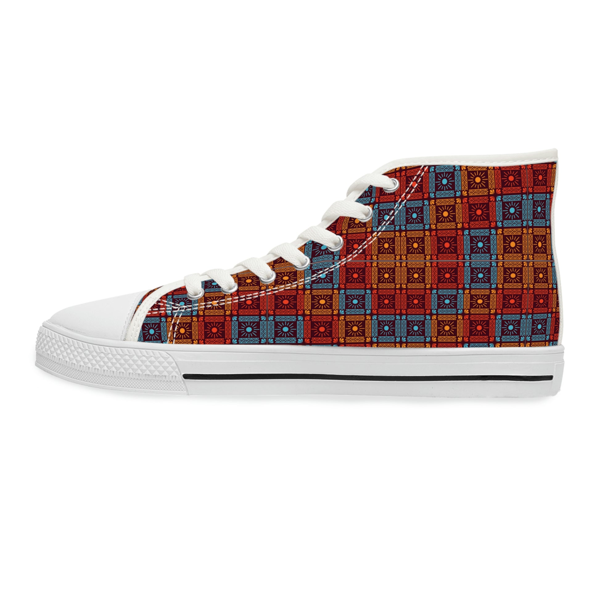 Unusual Patterns Women's High Top Canvas Shoes - Sneakers - White - Left