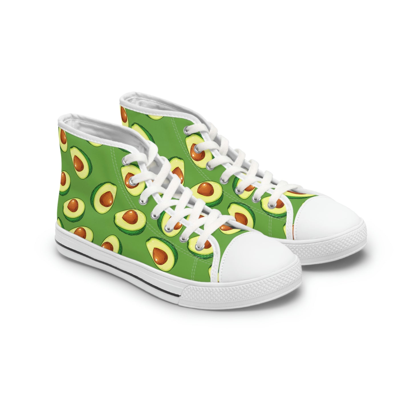 Avocados Women's High Top Canvas Shoes - Sneakers - White