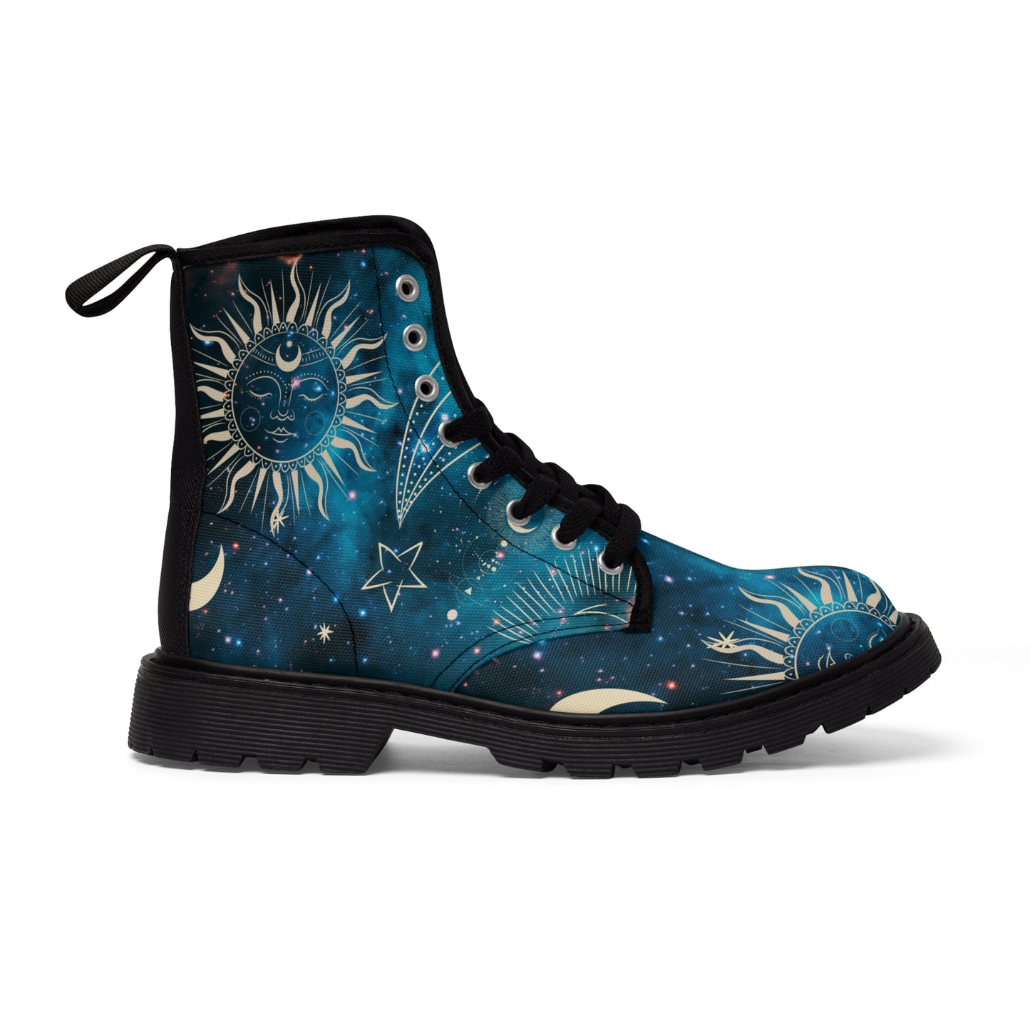 Stars in The Sky Women's Canvas Boots - Women’s Boots - Black - Right