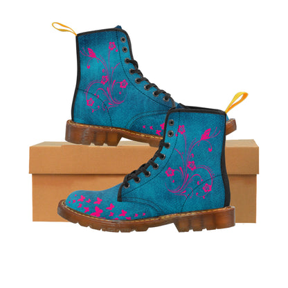 Enchanted Flowers Women's Canvas Boots - Women’s Boots - Brown