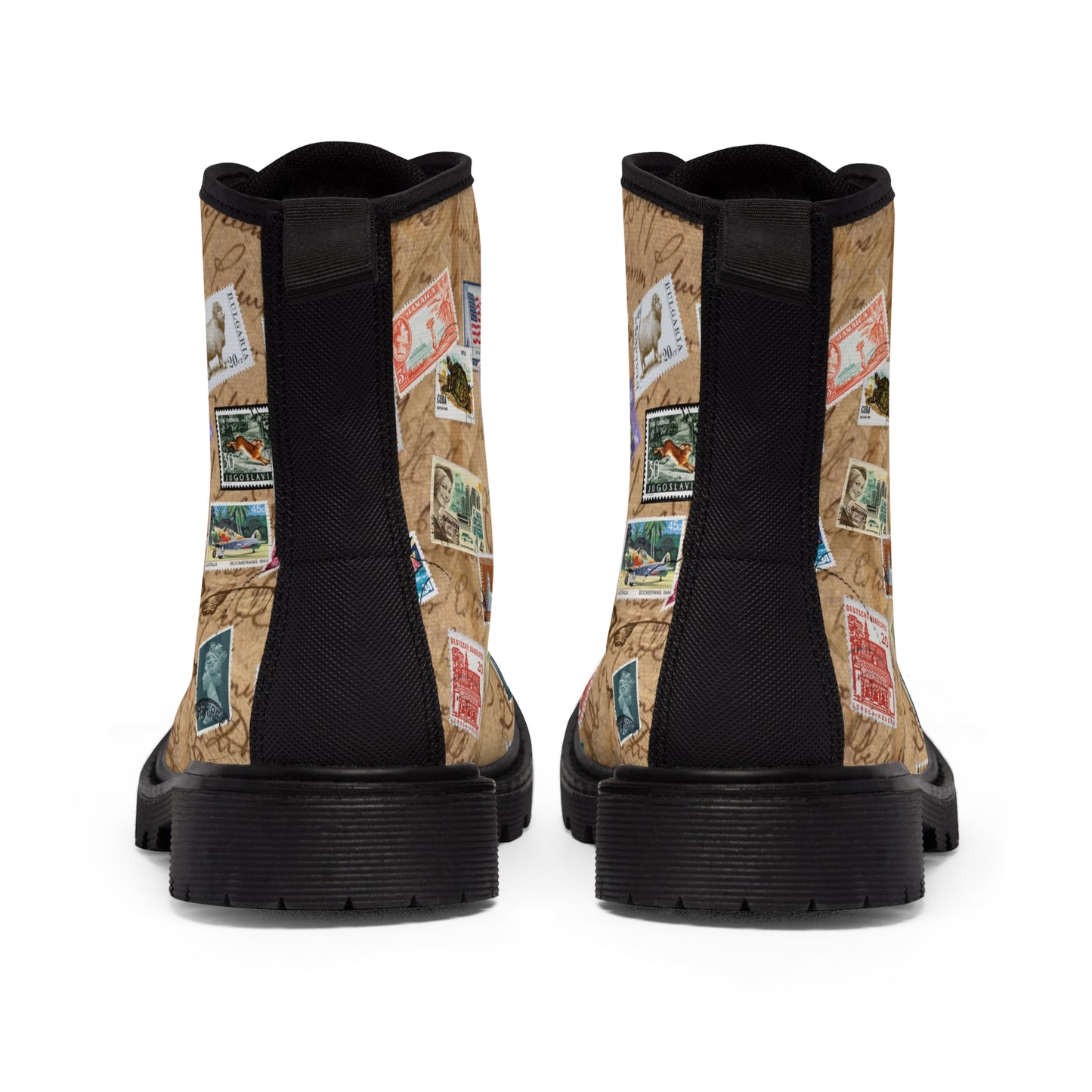 Stamps Women's Canvas Boots - Women’s Boots - Black - Back