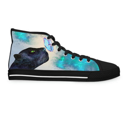 Black Panther Women's High-Top Canvas Shoes - Sneakers - Black - Right