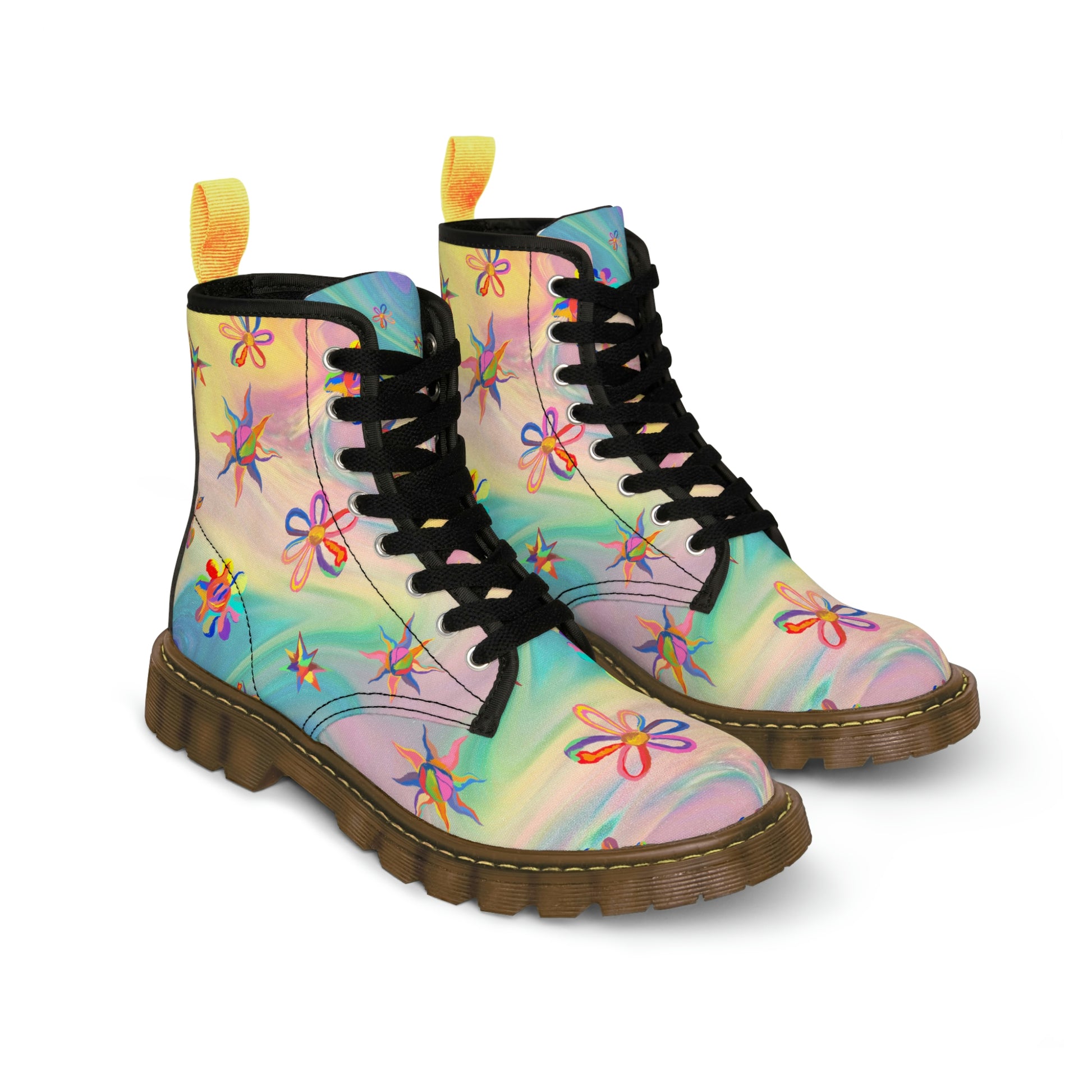 Pastel Women's Canvas Boots - Women’s Boots - Brown - On The Go