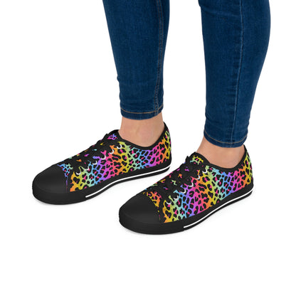 Rainbow Women's Low Top Canvas Shoes - Sneakers - Black