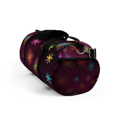 Floral Duffel Bag - Shoulder Bag - Gym Bag - Right